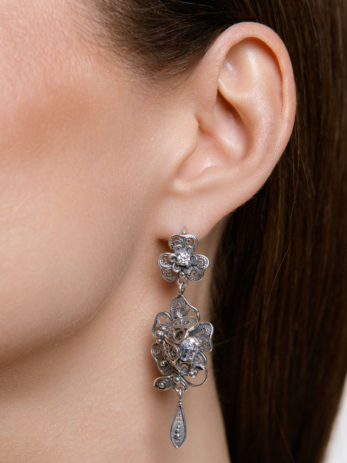Серебряные серьги