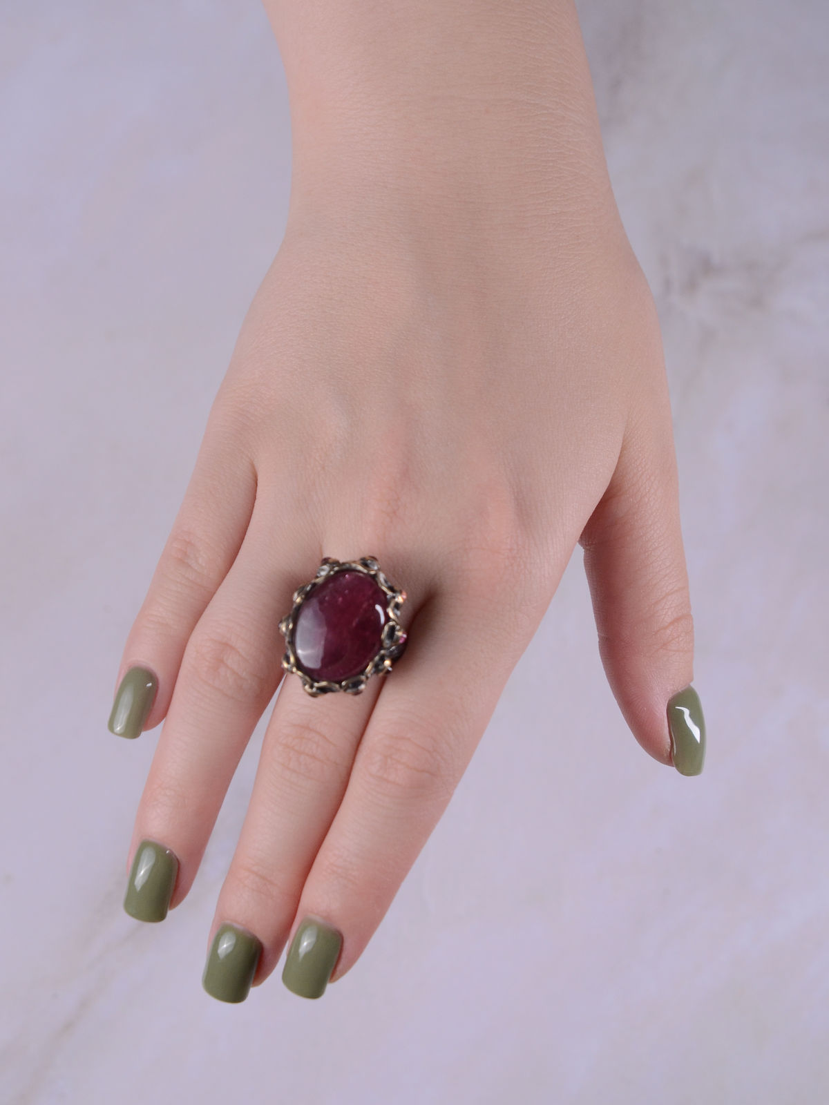 Серебряное кольцо SARKISSIAN с турмалином
