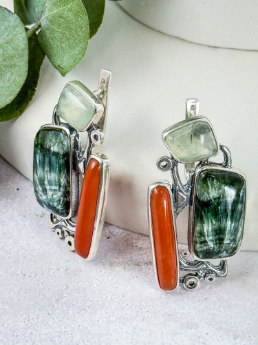 Серебряные серьги