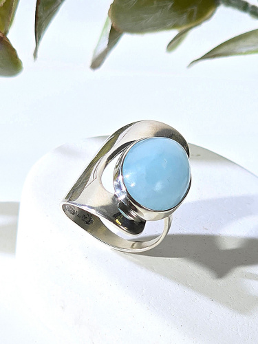 Серебряное кольцо ETERI c аквамарином
