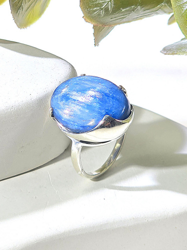 Серебряное кольцо ETERI с кианитом