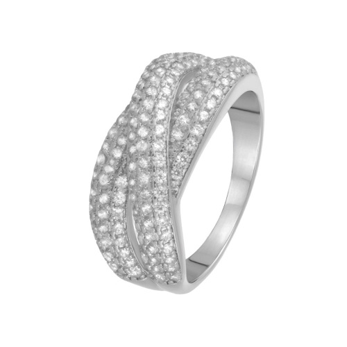 Серебряное кольцо с фианитами