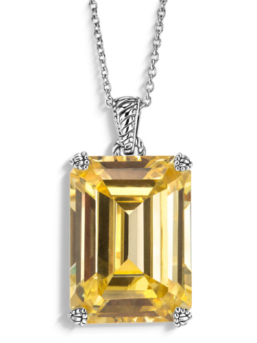 Кулон на цепи ALEXANDRE VASSILIEV с фианитами Swarovski