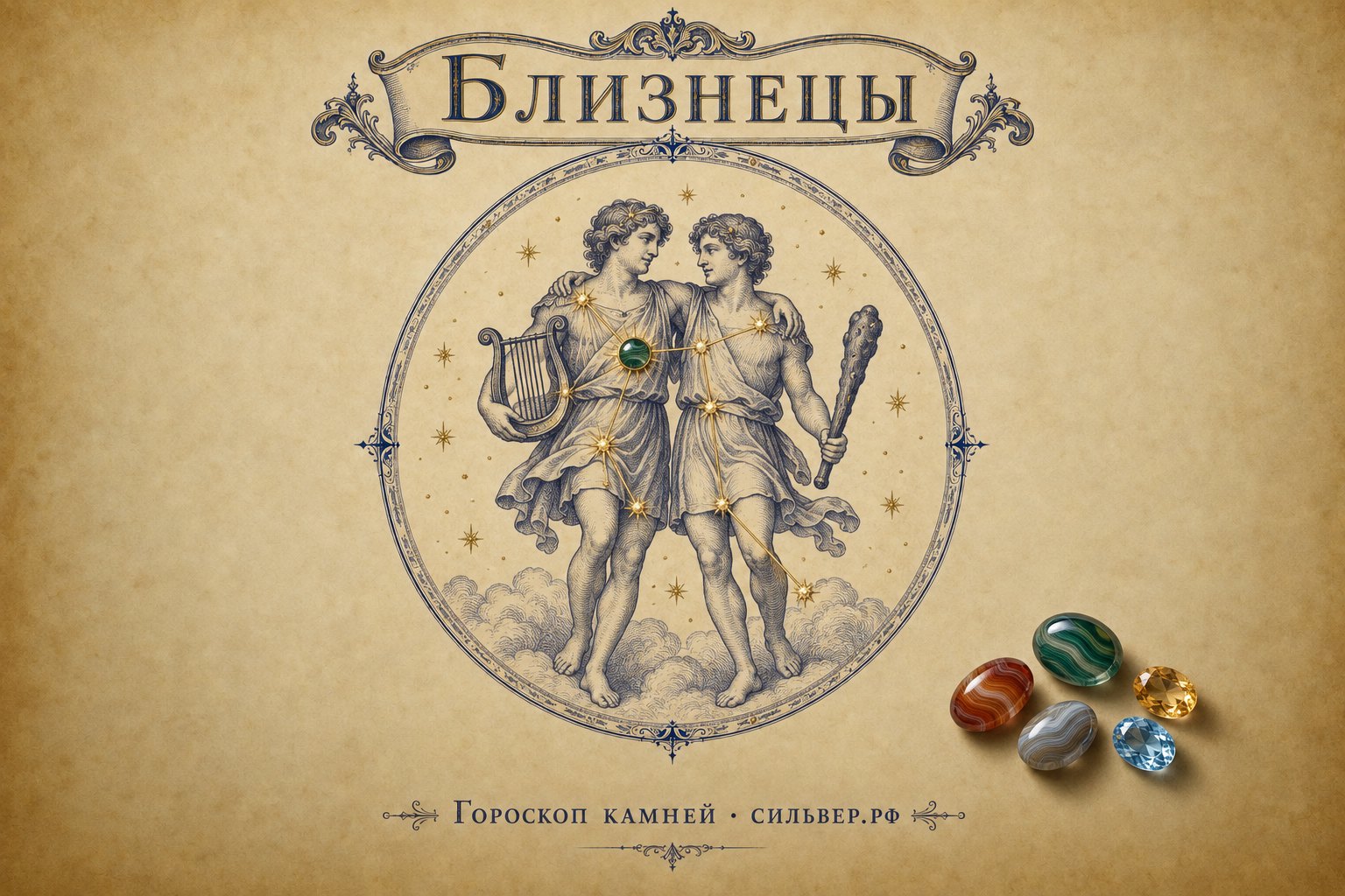 Камень Близнецов: какой камень подходит женщине-Близнецам по знаку зодиака и дате рождения